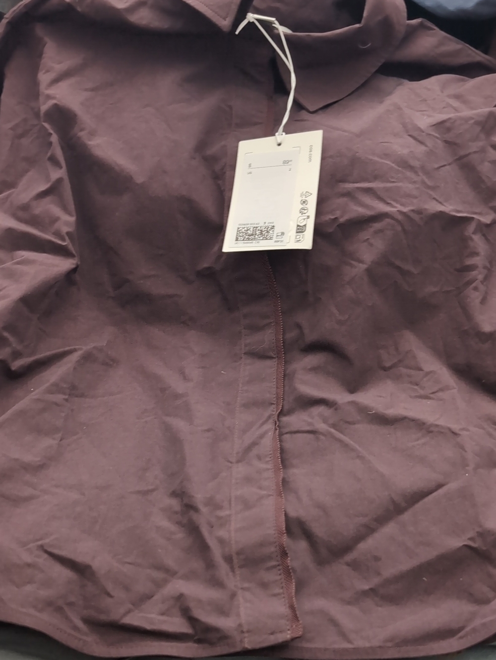 COS OVERSIZED SHORT-SLEEVED COTTON SHIRT- 2 - Picture 2 of 6